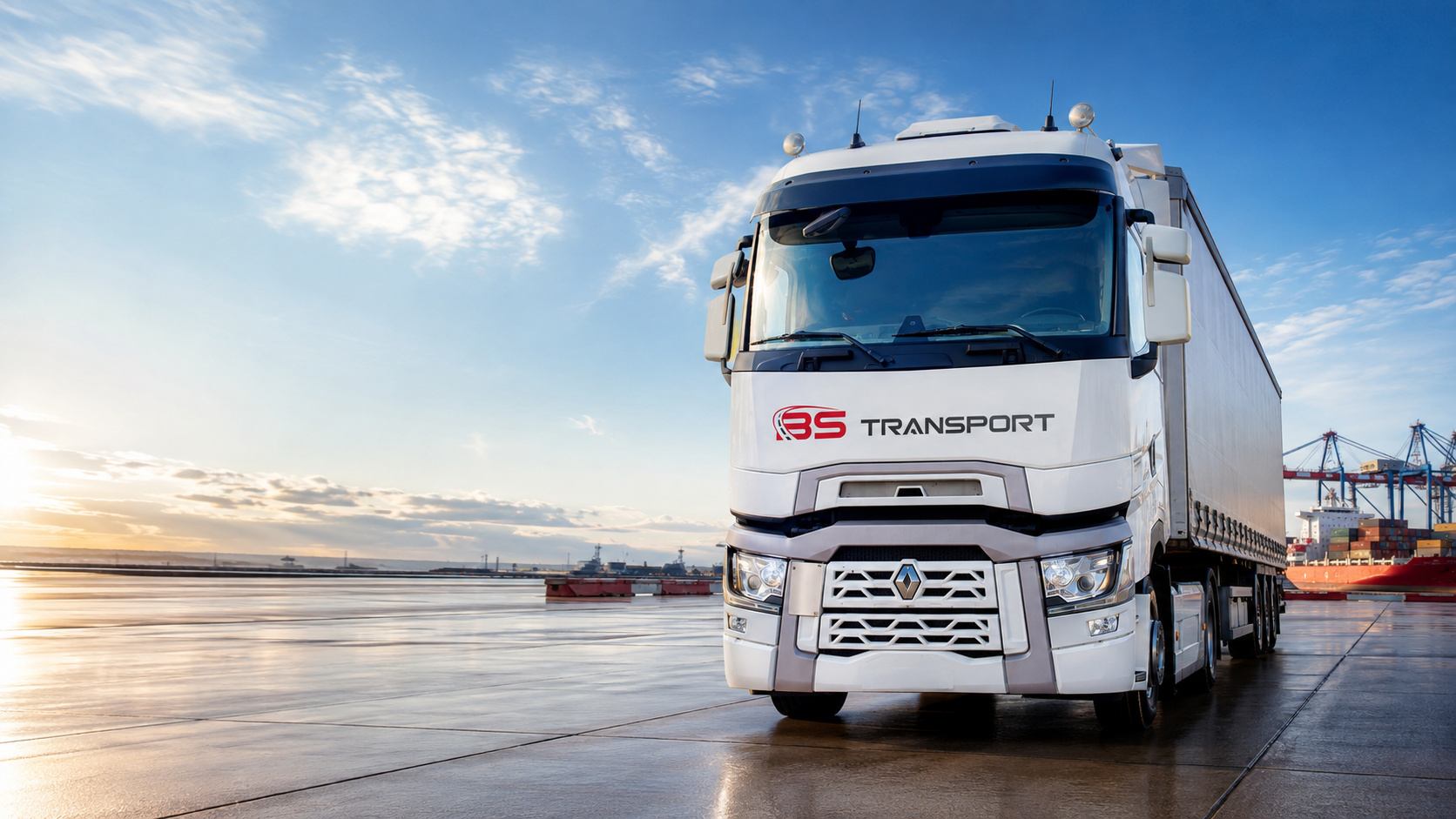 Ciężarówka BS Transport w trasie